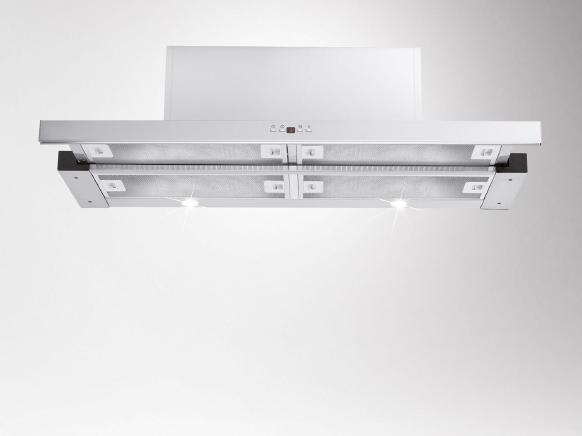 Amica Flachschirmhaube FH 694 620 E BxT 90 x 30 cm silber (Flachschirmhaube)