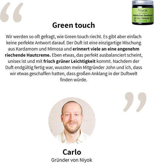 Actual product image Niyok Green touch (Stick, 40 ml)