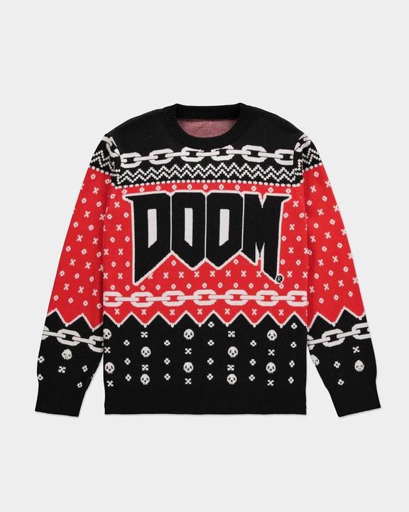 Actual product image Doom Knitted Christmas Jumper (S)
