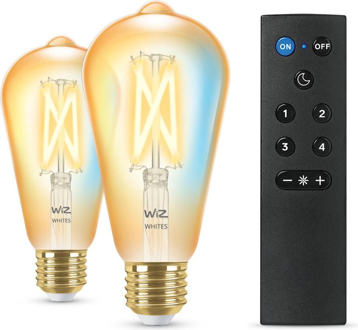 Immagine prodotto WiZ trasparente (E27, 7 W, 640 lm, 2 x, F)