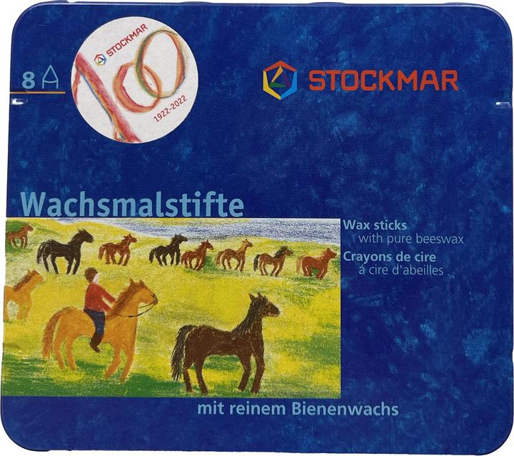 Actual product image Stockmar WAXING PENCIL /Pà8 (Multicoloured, 8 x)