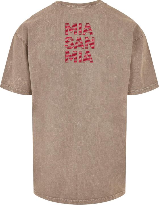Produktbild FC Bayern München Logo Red Acid Washed Heavy Oversize Tee - 115139 (XXL)
