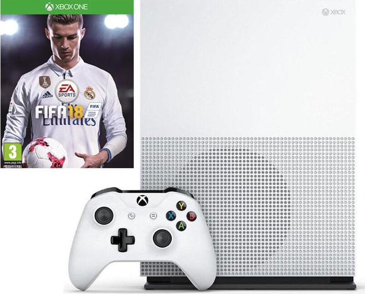 Produktbild Microsoft Xbox One S 500GB + FIFA 18 (ESD)