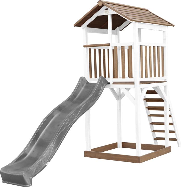 Axi Torre da gioco Beach Tower marrone/bianco - Grey Slide