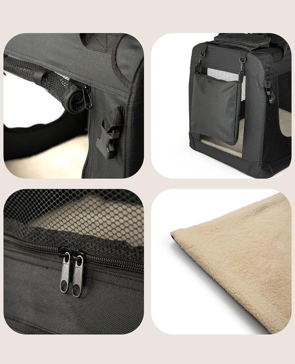 Actual product image Dibea Double Dog Transport Box (Cat, Dog, Breathable, Foldable)