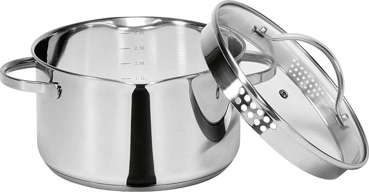 Image du produit Krüger Casserole avec bec verseur 1,5 l Ø16cm acier inoxydable (16 cm, Casserole, Acier inoxydable)