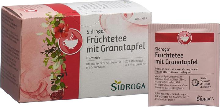 Actual product image Sidroga Fruits with Pomegranate Tea Bag Btl (40 g)