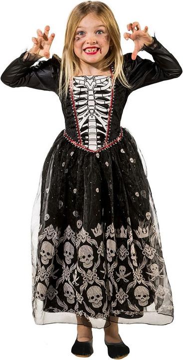 Produktbild Orlob Mädchen Halloween Kleid Totenkopf (164)