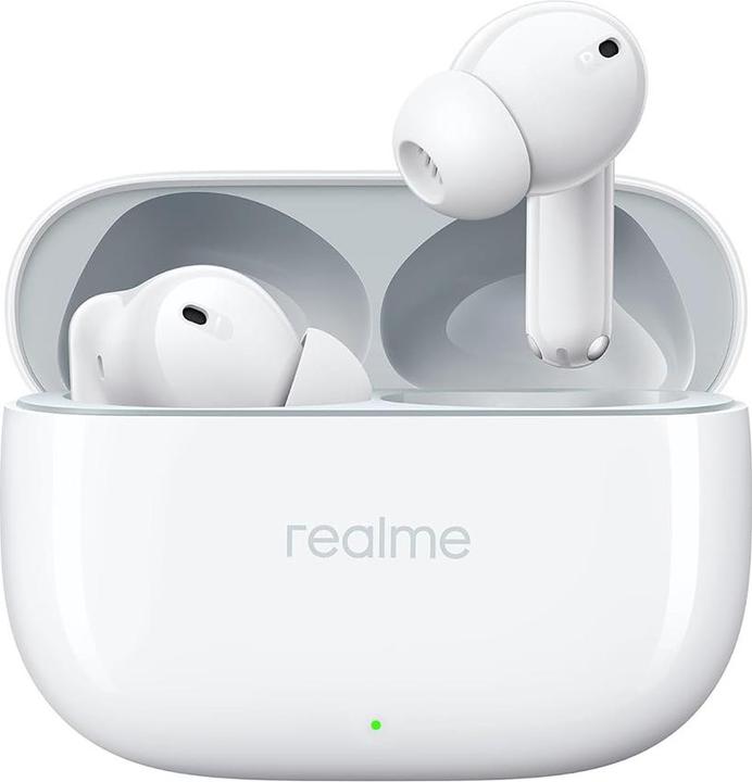 realme Buds T300 Casque d'écoute Bluetooth - Blanc (ANC, 8 h, Filaire)