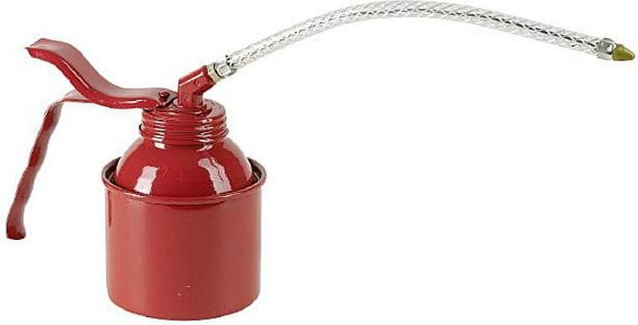 Hermès Standardöler, 500 ml, St, rot, Kunststoff-Einfachpumpe, mit Flexrohr, 05 135 (Zusätzliche Polsterung)