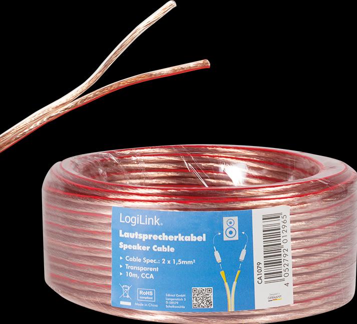 Produktbild LogiLink CA Lautsprecherkabel (10 m, 1.50 mm²)
