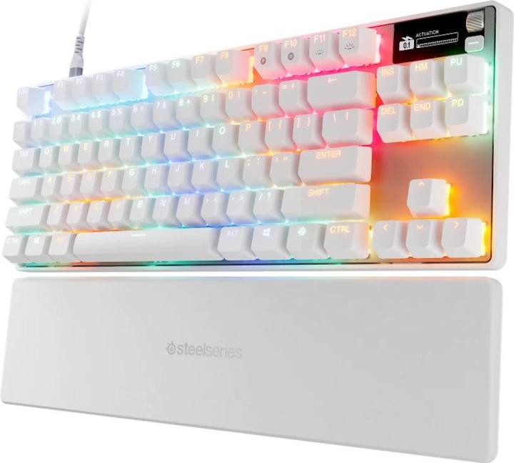 Immagine prodotto SteelSeries Apex Pro TKL Gen 3 Gaming Toetsenbord Qwerty Wit (64898) (US, Cablato)