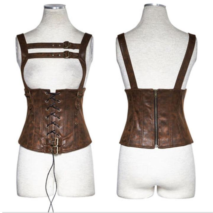 Immagine prodotto Punk Rave Corpetto in ecopelle, Steampunk/Pirata (L)