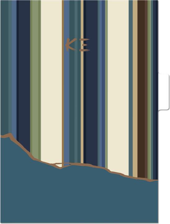 Image du produit Clairefontaine K3 blue, Set de 3 pochettes à onglets 22x31 cm, ass. - A motifs (22 x 31 cm, 240 x)