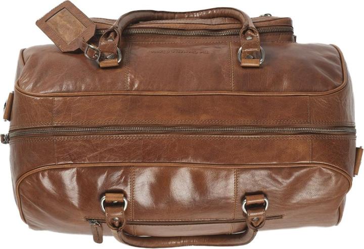 Actual product image The Vegan Cow Chesterfield Brand Leren Weekendtas Cognac Mainz (40 l)