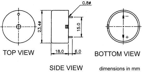Image du produit Velleman Products & Buzzers BUZZER POUR CI 3-20Vcc / 10mA