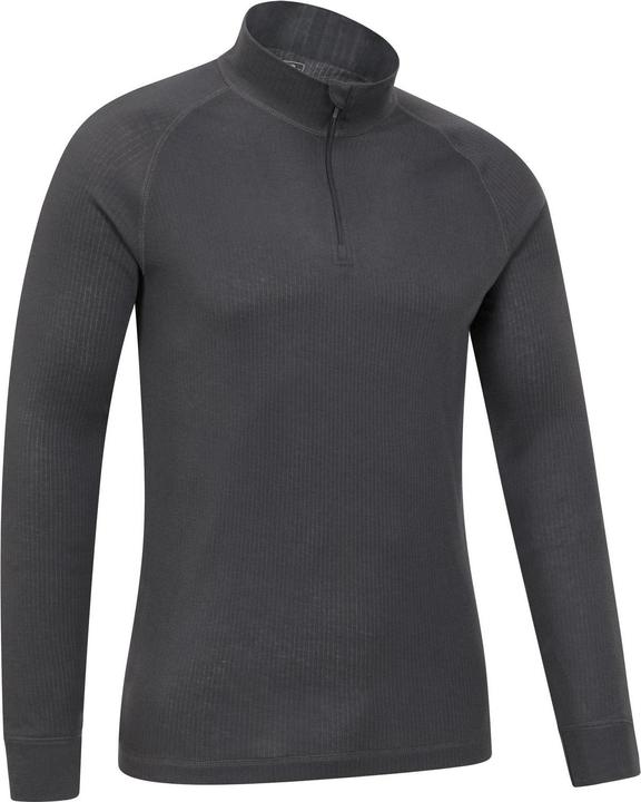 Actual product image Mountain Warehouse Mens Talus Zip Neck Long-Sleeved Thermal Top (L)