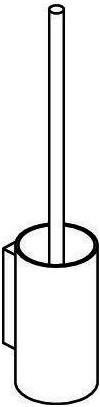 Actual product image Hewi Toilet brush set System 162 stainless steel XA