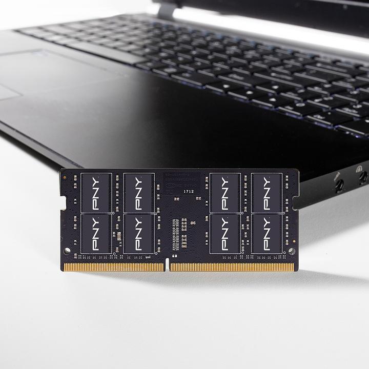 Actual product image PNY Memory DDR4 25600 MN8GSD43200-SI BULK (1 x 8GB, 3200 MHz, DDR4-RAM, SO-DIMM)