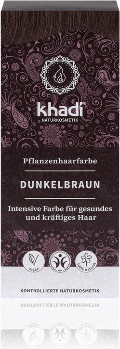 Khadi Pflanzenhaarfarbe (Dunkelbraun)