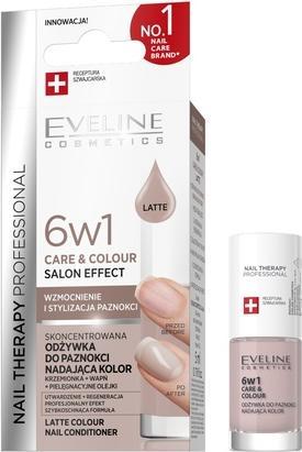 Eveline Nail Therapy 6w1 Care & Colour skoncentrowana odżywka do paznokci Latte 5ml (5 ml)