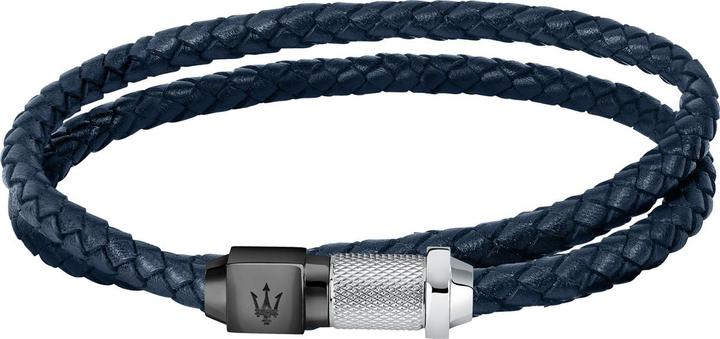 Produktbild Maserati Leather Armband (41 cm, Edelstahl, Leder)