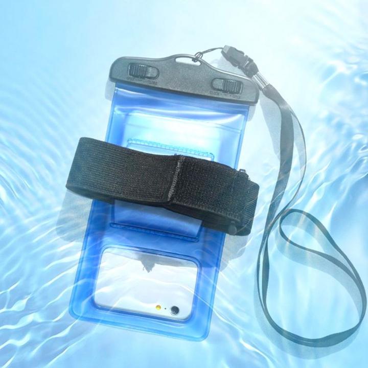 Productafbeelding Hurtel PVC waterdichte armband telefoonhoes - oranje