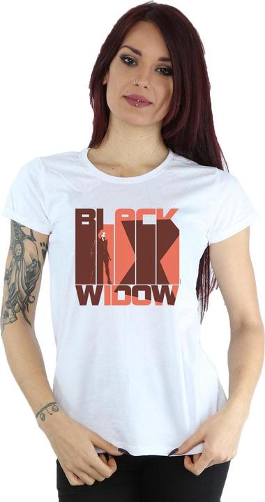 Black Widow Film Bars Logo Baumwolle TShirt (S)