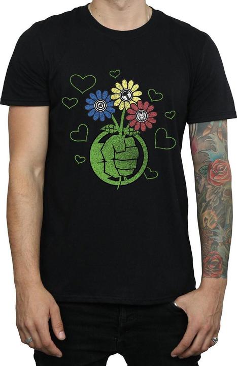Actual product image Mens Hulk Flower Fist T-Shirt (3XL)