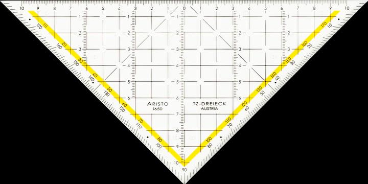 Aristo Tz triangle, 22.5 cm, 1650-1 (225 mm)