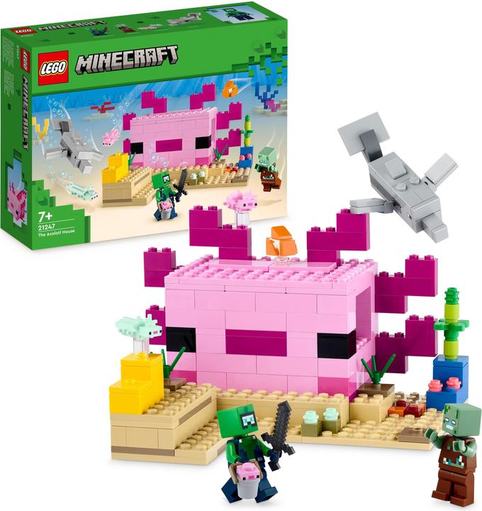 Actual product image LEGO The Axolotl House (21247, LEGO Minecraft)