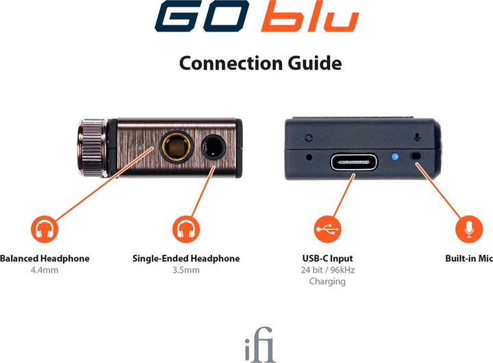 Produktbild iFi Audio GO blu (Bass Boost, Mikrofon, USB-DAC, Bluetooth)