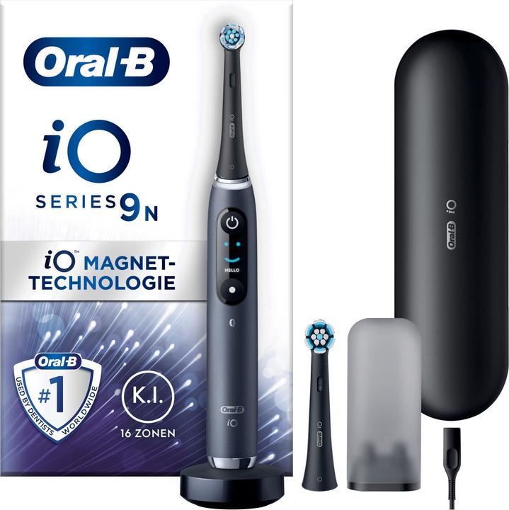 Actual product image Oral-B iO 9 + Sensitive spazzolino elettrico nero (Oscillating toothbrush)