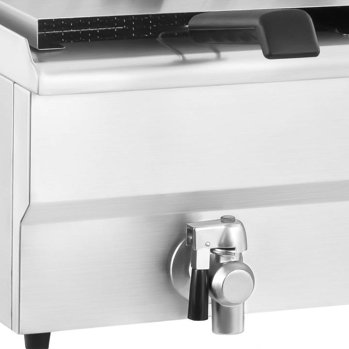 Actual product image Royal Catering Electric Deep Fryer - 2 x 16 Litres with Drain Tap