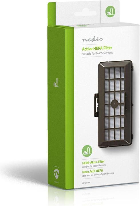 Produktbild Nedis Ersatz-Aktiv HEPA Filter | Ersatz für: Bosch / Siemens | Schwarz / Weiss