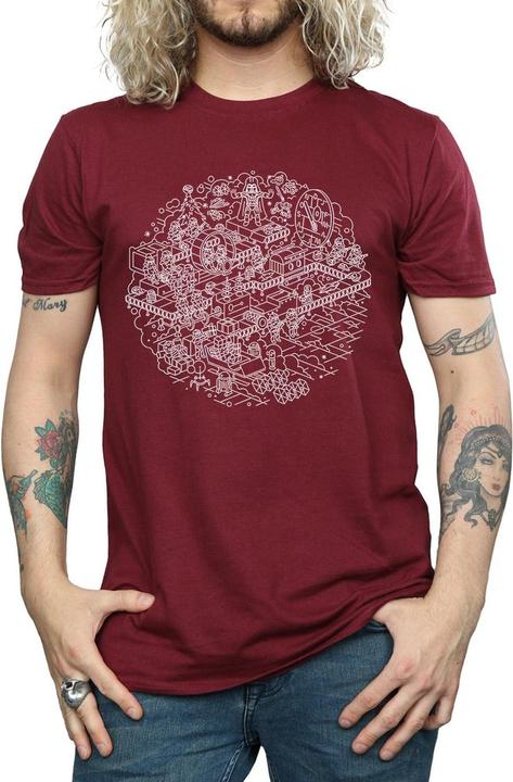Actual product image Star Wars Mens Christmas Death Star T-Shirt (XXL)
