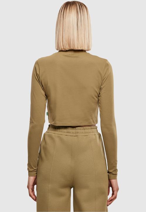 Actual product image Urban Classics Ladies Organic Cropped Turtelneck Longsleeve - 16513 (M)
