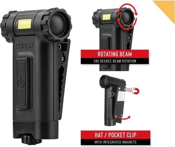 Image du produit Coast HX4 Lampe de poche à clipser - lumière rouge (7.60 cm, 80 lm)
