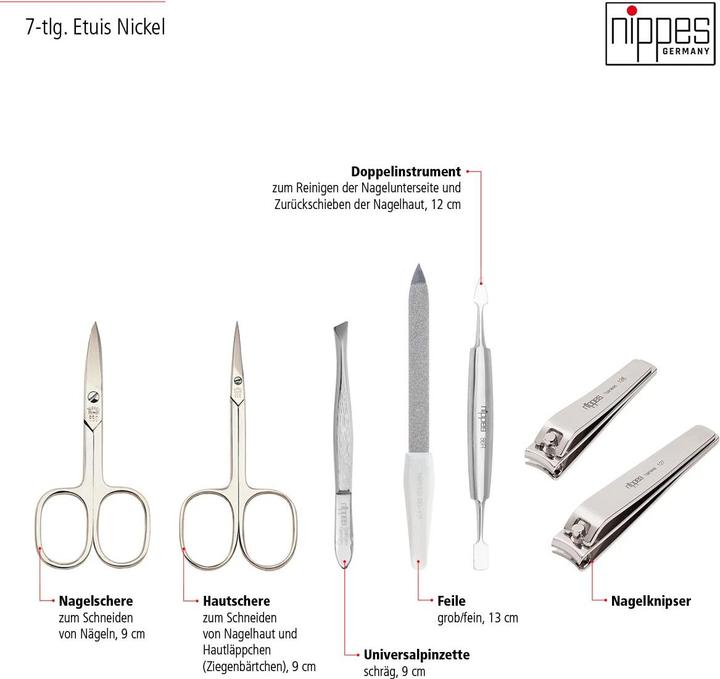 Produktbild Nippes 7-teiliges Maniküre-Set