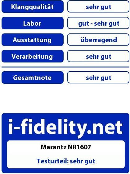 Produktbild Marantz Nr-1607 (7.2 Kanal, FM)