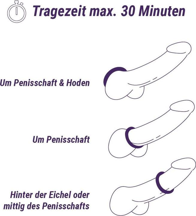 Actual product image Boners Large penis ring set (4 cm)