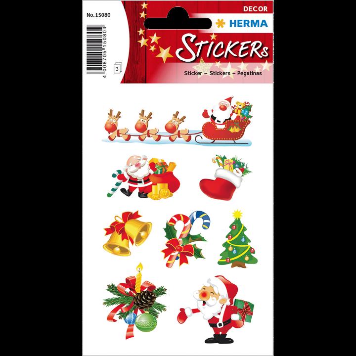 Actual product image HERMA Christmas stickers