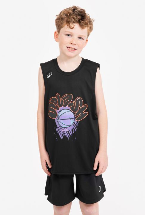 Immagine prodotto Kipsta Kids' Sleeveless Basketball Jersey TS500 Fast - Black (10, 11, 12)