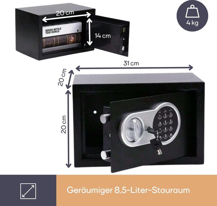 Image du produit Velleman COFFRE-FORT ÉLECTRONIQUE - 20 x 31 x 20 cm (8.50 l)