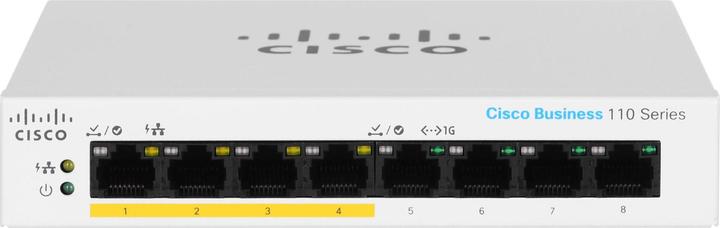 Immagine prodotto Cisco Switch PoE CBS110-8PP-D-EU 8 porte (8 Porti)