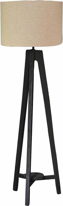 Loberon Stehlampe Bellancourt leinen/schwarz (E27)