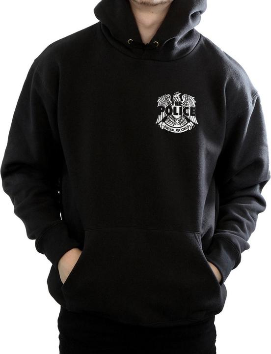 Actual product image The Police Mens Illegal Records Eagle Chest Hoodie (M)