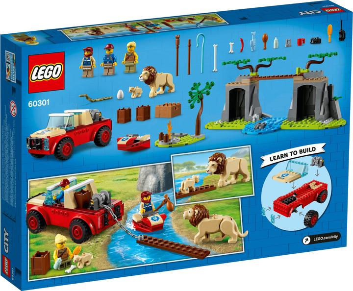 Actual product image LEGO City 60301 off road vehicle to rescue wildlife (60301, LEGO City)