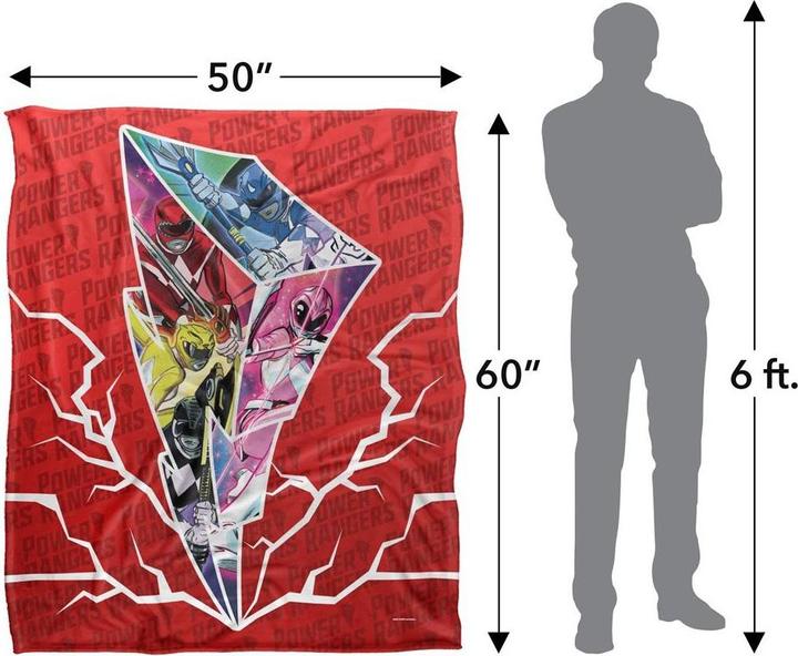 Image du produit Power Rangers - Couverture (152 x 127 cm)