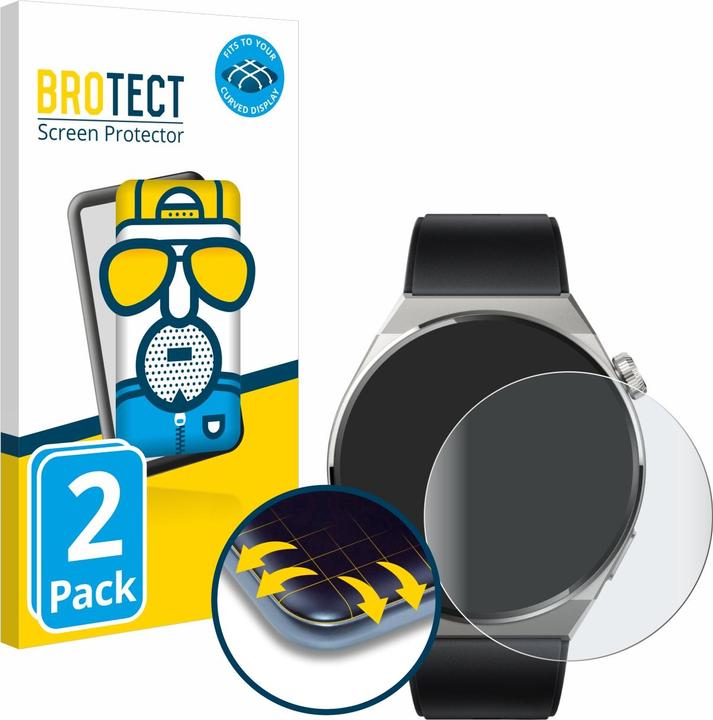 Actual product image BROTECT Full-Cover Protector Matte (Watch GT 3 Pro)